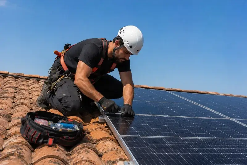 Maintenance et monitoring de panneaux solaires à Villiers-sur-Chizé